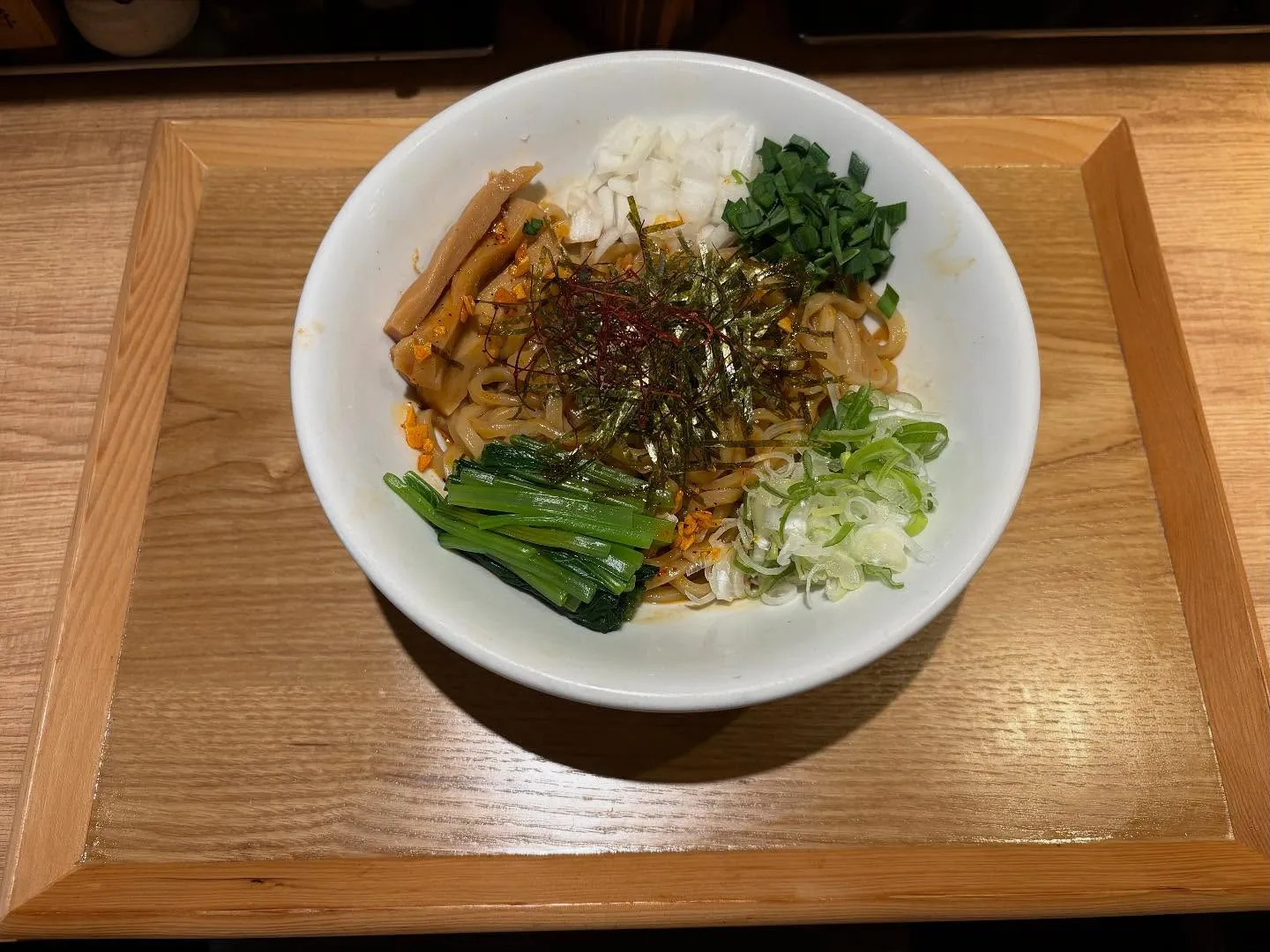 当店の人気Ｎｏ．3｢台湾まぜそば旨辛｣です！